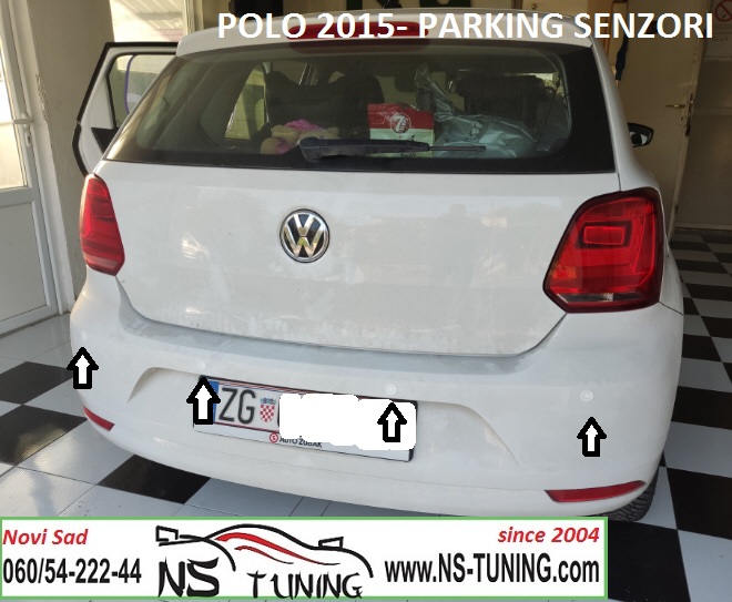 polo 6r 2014 2015 2016 parking senzori ugradnja bela boja novi sad ns tuning